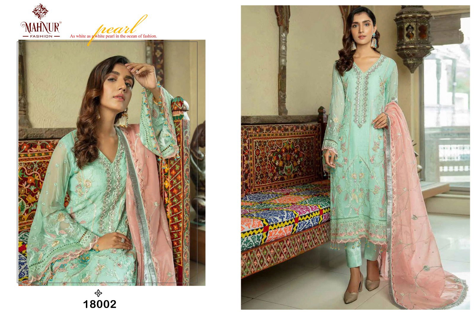 Mahnur Vol 18 Wholesale Pakistani Suit Catalog